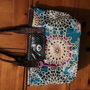 Fossil Key Per Floral Print Bag